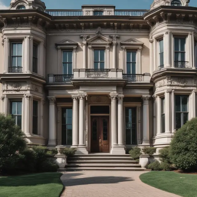 An opulent mansion illustrating the concept of federal estate tax thresholds and filing requirements.