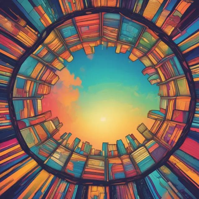 A kaleidoscope filled with various ETFs representing different asset classes and investment styles, symbolizing the diversification and flexibility offered by Exchange-Traded Funds.