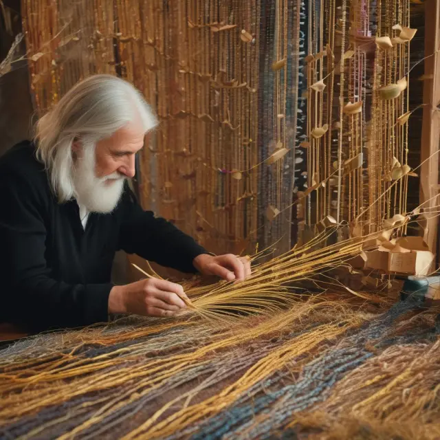 Golden threads interweaving sector ETFs, illustrating retirement portfolio diversification