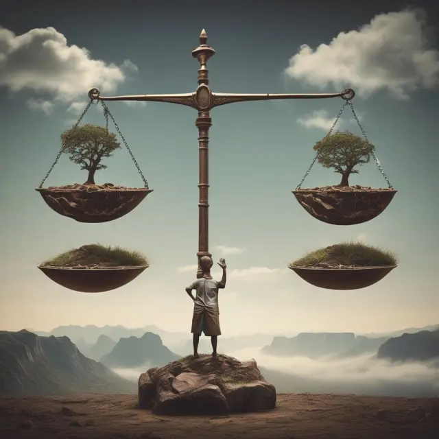 An ethical investor weighs personal values against investment opportunities, guided by religious, political, and social influences.