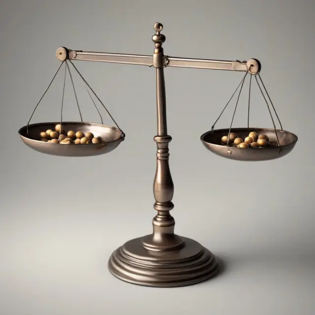 Scale comparing an index to an ETN, with close correlation and small tracking error weights