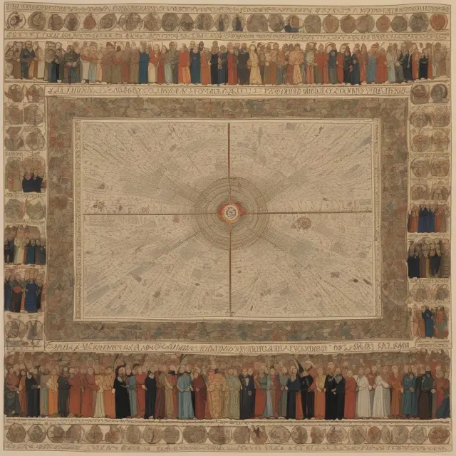 A large, colorful tapestry showcasing intertwining threads symbolizing the Maastricht Treaty