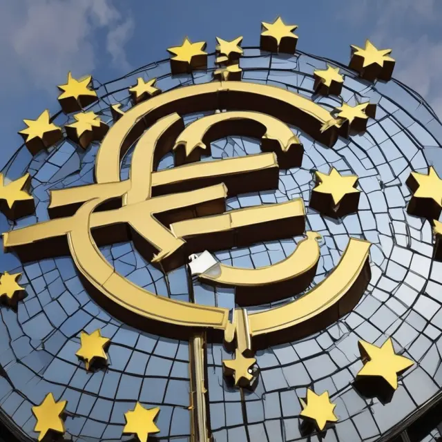 A mosaic depicting the ECB Governing Council, representing EU countries gathered around a round table, contributing to Eurozone monetary policy and banking supervision.