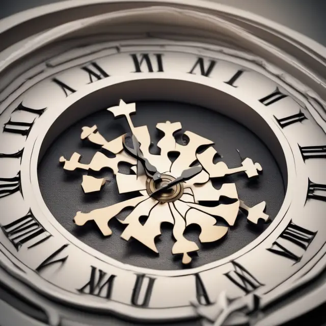 A European option depicted as a puzzle piece on a clock face, emphasizing its unique features