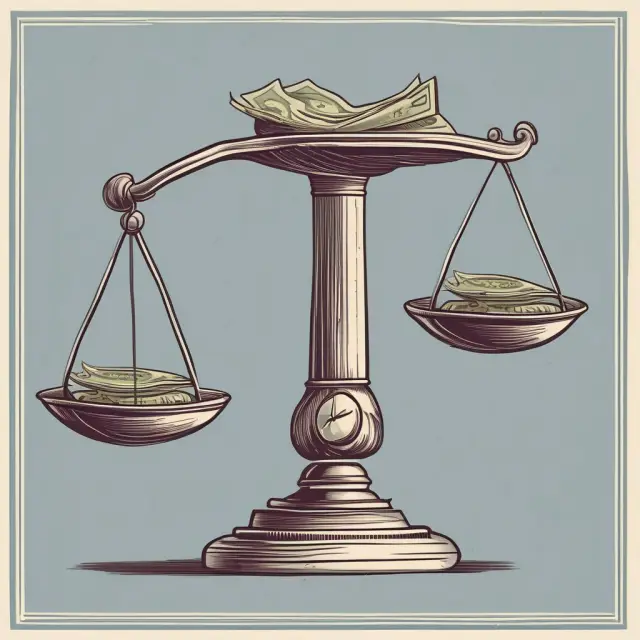 An image of a scale balanced by an EBITDA weight representing financial health and operational performance for calculating the enterprise multiple ratio