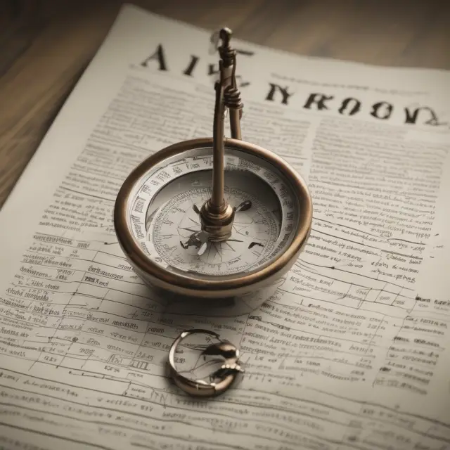 An intricately designed compass with an EV/R ratio at its center guides mergers, acquisitions, and capital budgeting decisions.