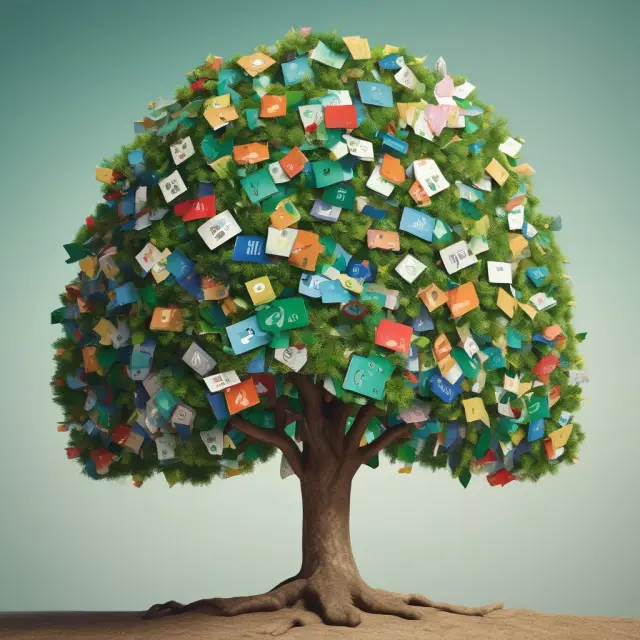 A flourishing tree represents various advantages of consumer evergreen loans: flexibility, continuous access to credit, potential rewards, and improved credit history.