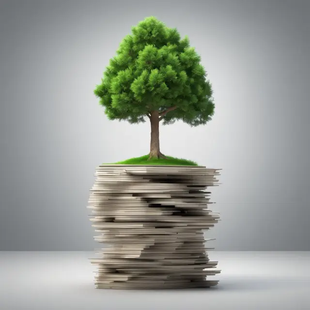 An evergreen tree represents an evergreen contract, which grows and renews throughout various contractual cycles