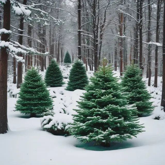 A garden filled with evergreen trees symbolizing the longevity of real-life contract applications: employee stock options, revolving loans, subscription services, and insurance