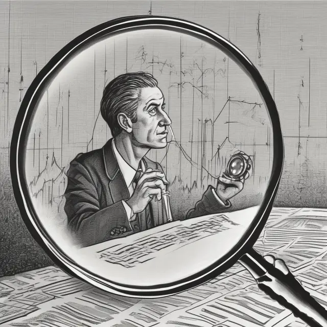 Investor examining ex-dividend date on stock chart to determine eligibility for next dividend payment