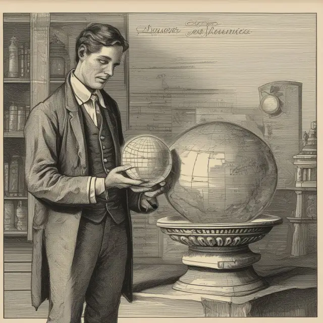 Time traveler examining ex-ante and ex-post paths for financial predictions