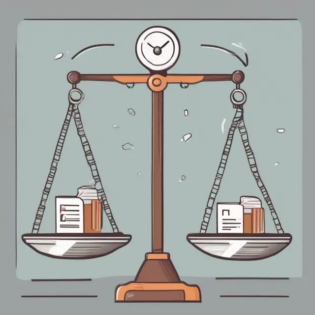 Balanced scale representing negotiations between an insurer and a reinsurer during excess of loss reinsurance contract discussions.