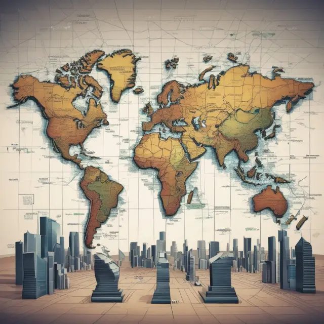 A vibrant, interconnected web symbolizing the global impact of stock exchanges on economies