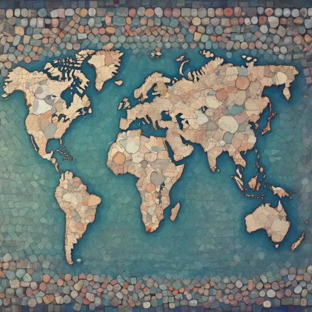 World map with currency tiles representing countries using exchange controls