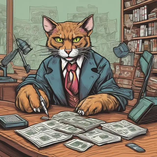 A metaphorical image of a cat (representing governments) and a mouse (symbolizing currency traders) in a game to enforce exchange control regulations.