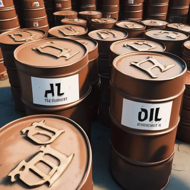 Two oil barrels engaging in a secretive exchange of futures contracts, illustrating the private nature of Exchange of Futures for Physical transactions in commodities trading
