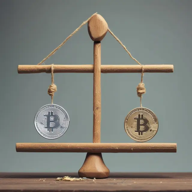 Seesaw illustrating free-floating and fixed exchange rates, with one currency fluctuating (free-floating) while the other remains stable (fixed)
