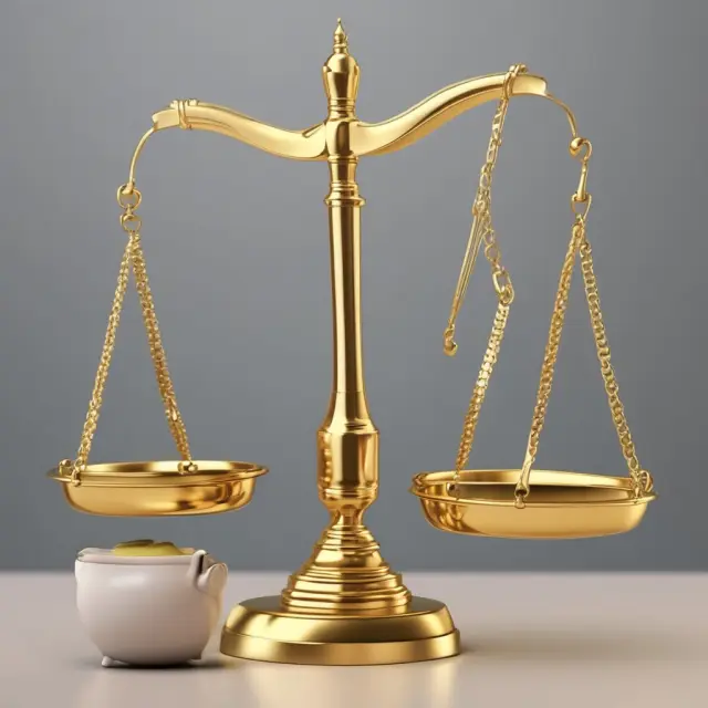 Golden scale balancing retirement funds and excise taxes, with keywords: Retirement Accounts, Excise Taxes, Weighing Scale