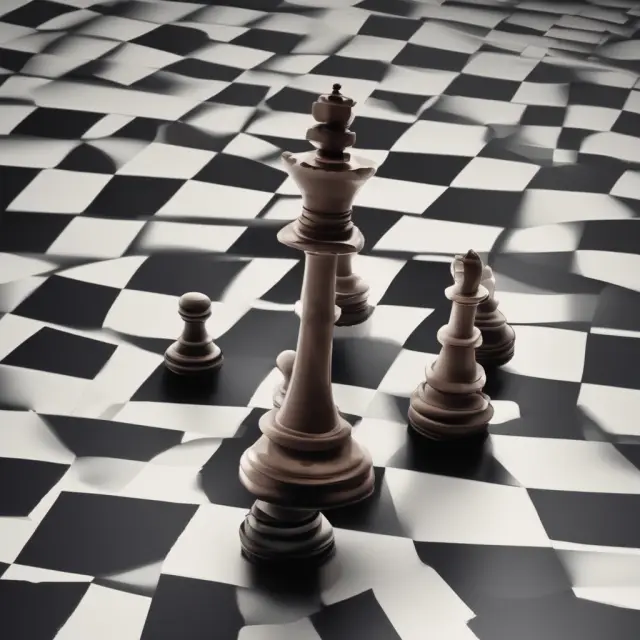 An image of transparent scales representing transparency, with the Securities and Exchange Commission (SEC) logo atop, balancing various regulations as market makers maneuver chess pieces below