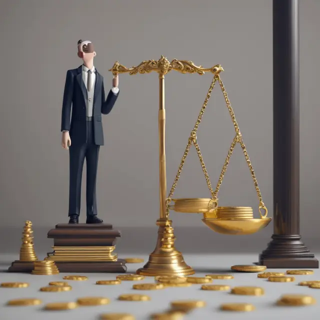 Gold coins symbolizing tax savings from municipal bonds, silver coins representing lower-yielding corporate bonds. Investor weighing options on a scale.