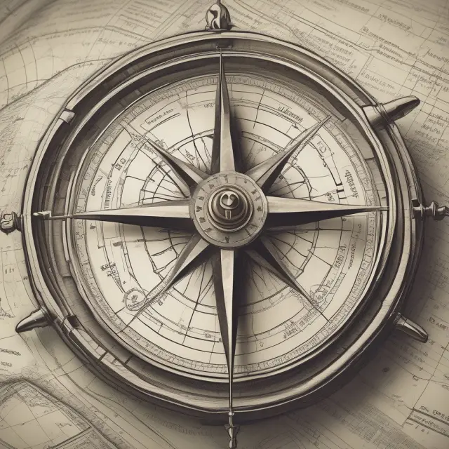 A compass on a serene sea, with wind-filled sails labeled for HSAs, municipal bonds, Roth IRAs, charitable donations, and exemptions, symbolizing the navigation of exempt income opportunities