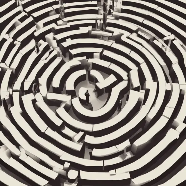 An institutional investor holding a map, guided through a complex maze by a tax professional, representing the process of optimizing tax exemptions for savings.
