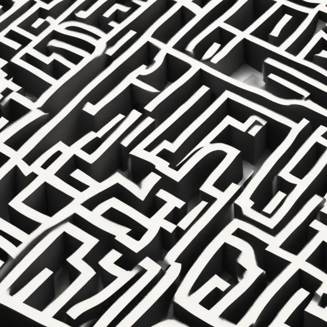 Navigating a labyrinthine maze represents the challenges and complexities investors face when engaging in exempt transactions.