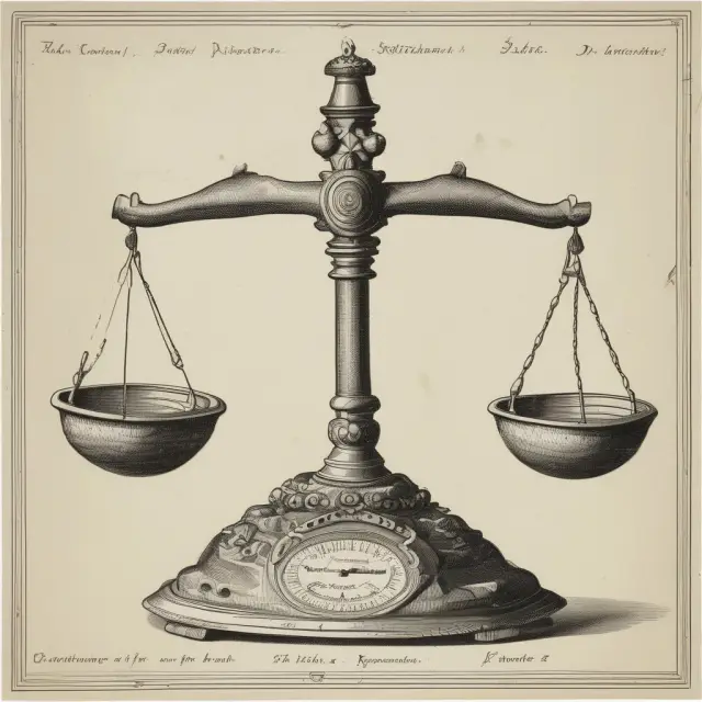 An option scaling balance with factors: type, vesting periods, timing, opportunity costs, taxes, and market conditions represented as various weights.