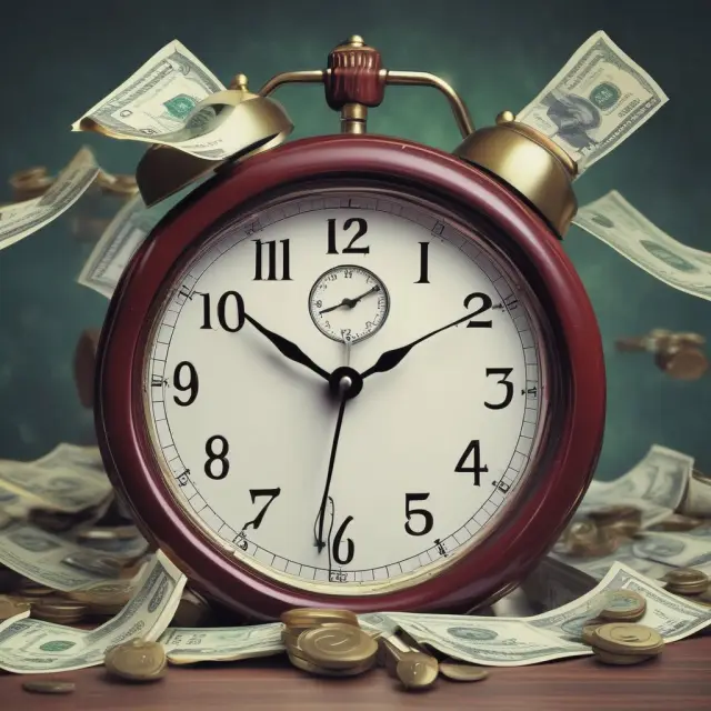 Imagery of a time capsule with call options inside, representing potential financial gains that can be unlocked at the right moment