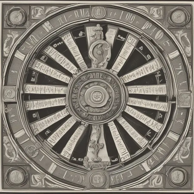 A giant wheel with technological advancements and savings rates driving its rotation, representing exogenous economic growth