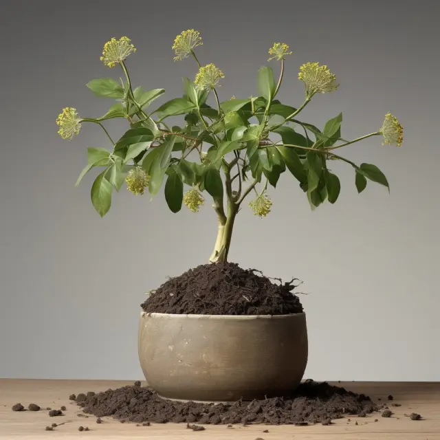 Seeds representing Solow, Ramsey, and Harrod-Domar models growing from soil, symbolizing their influence on long-term economic expansion