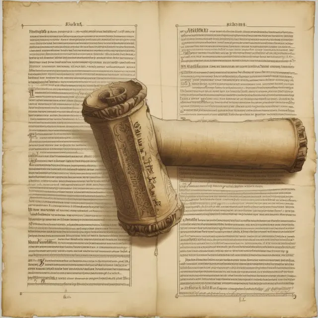 An ancient scroll unravels, revealing the secrets of exogenous growth through factors like technological progress, savings rates, and production.
