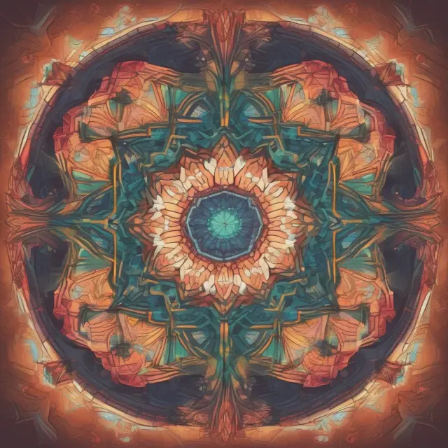 A colorful kaleidoscope symbolizing exotic options, offering tailored investment solutions and diverse strategies for professional investors