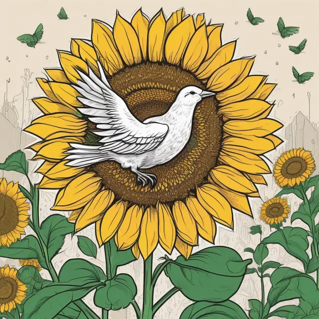 Central banks lowering interest rates (doves) and governments increasing spending or reducing taxes (sunflowers) combine for an effective expansionary policy.
