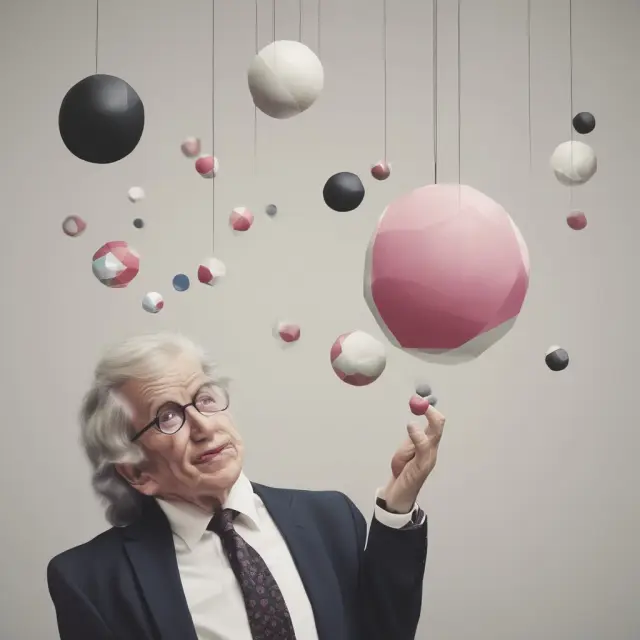 A person juggles three balls symbolizing fiscal policy, inflation, and political economy risks to illustrate the delicate balancing act in managing expansionary fiscal policy.