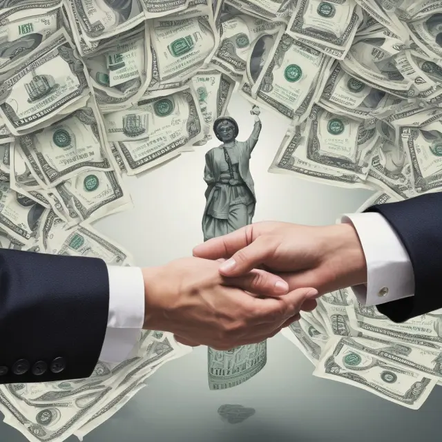 An invisible hand symbolically guiding insurer