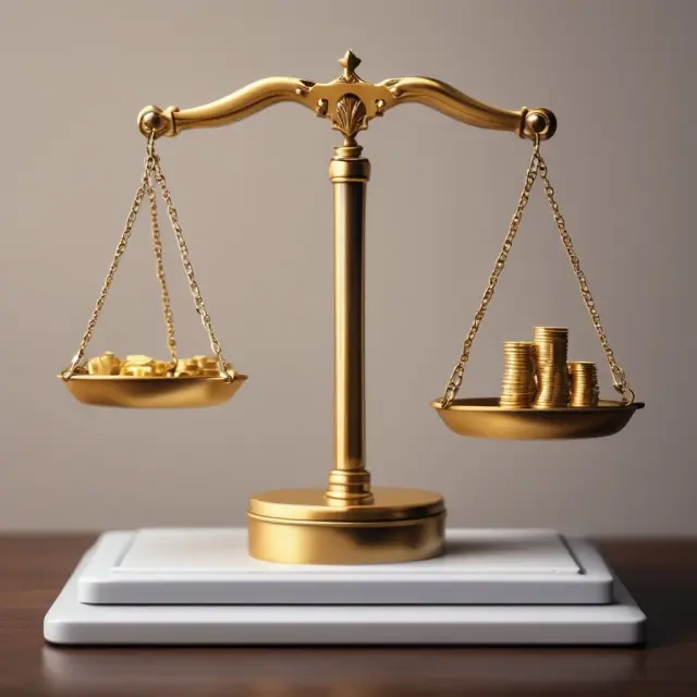 Golden coins illustrating expense ratio differences, showing one fund