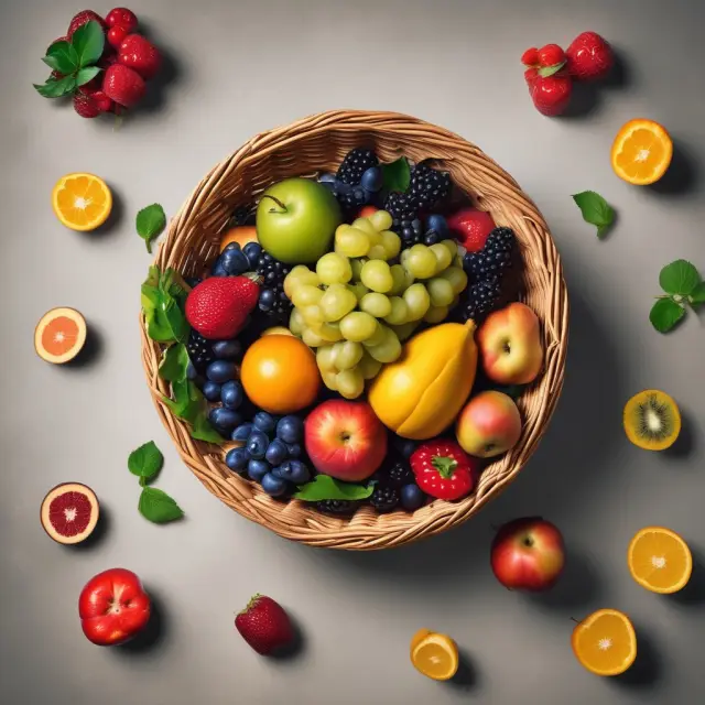 An image of a vibrant fruit basket containing a mixture of ripe and overripe fruits, emphasizing the value in understanding food and medication expiration dates.