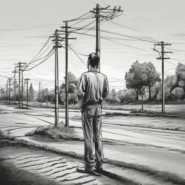 A person in thought at a crossroads, choosing between the last trading day (LastTradingDay) and expiration time (ExpirationTime) for equity options.