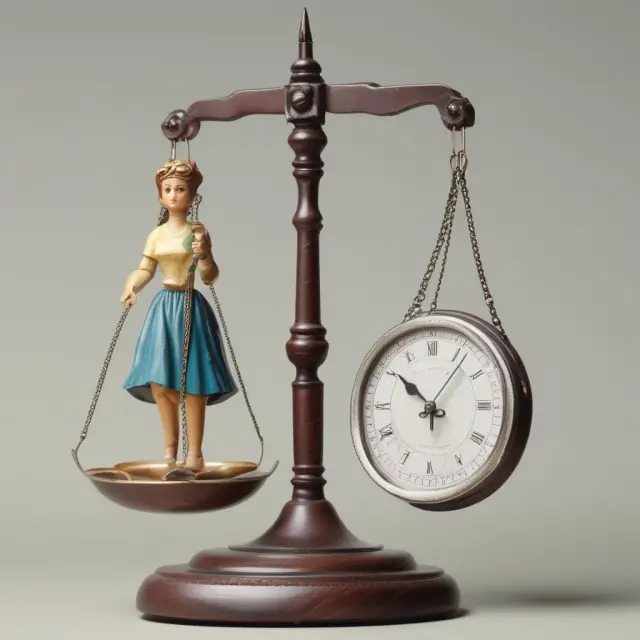 Timekeeper holds scales with public holidays on one side and options market dynamics on the other