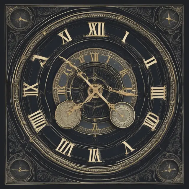 Clock striking midnight signifying options expiration; diverse timepieces for trading platforms