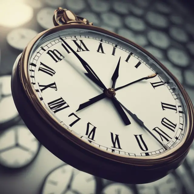 An image of a large clock with its hands reaching twelve as it hovers above a futures contract. The scene illustrates the concept of managing positions before contracts expire to avoid losses.