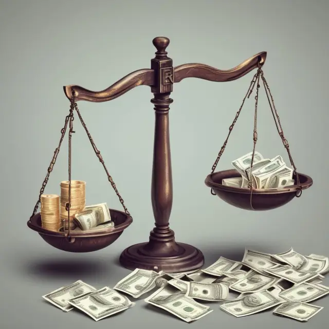 Scale comparing corporate profits to explicit costs, emphasizing informed business decisions