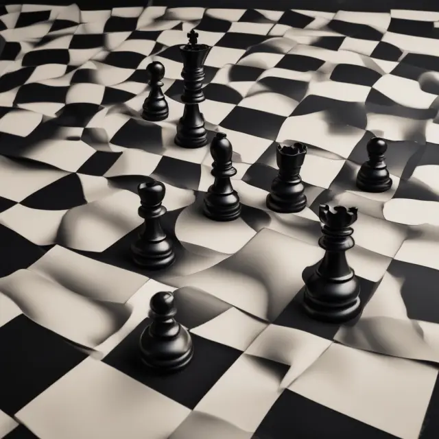 Government chess pieces impose tariffs on imported goods, impacting the global marketplace