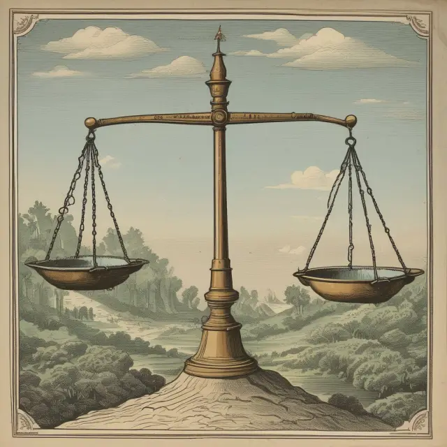 Scales balanced between government, property, and public health, with public health tipping the balance