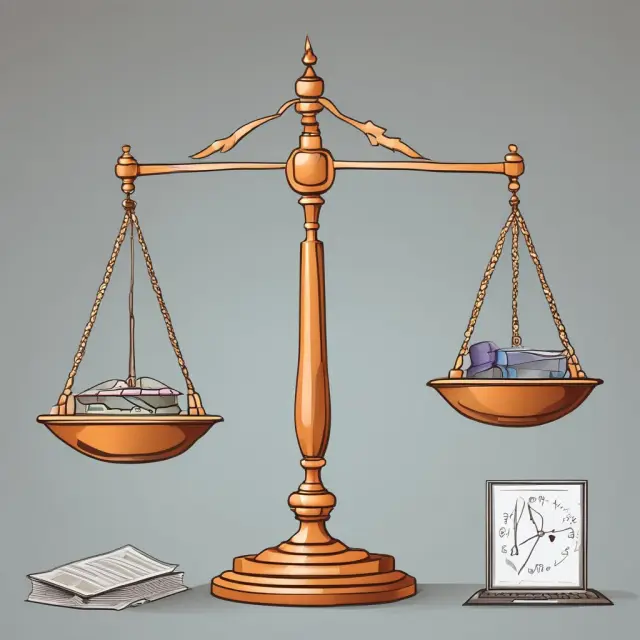 Image of an accountant balancing scales showing the elimination of extraordinary items, leading to simpler financial statements.