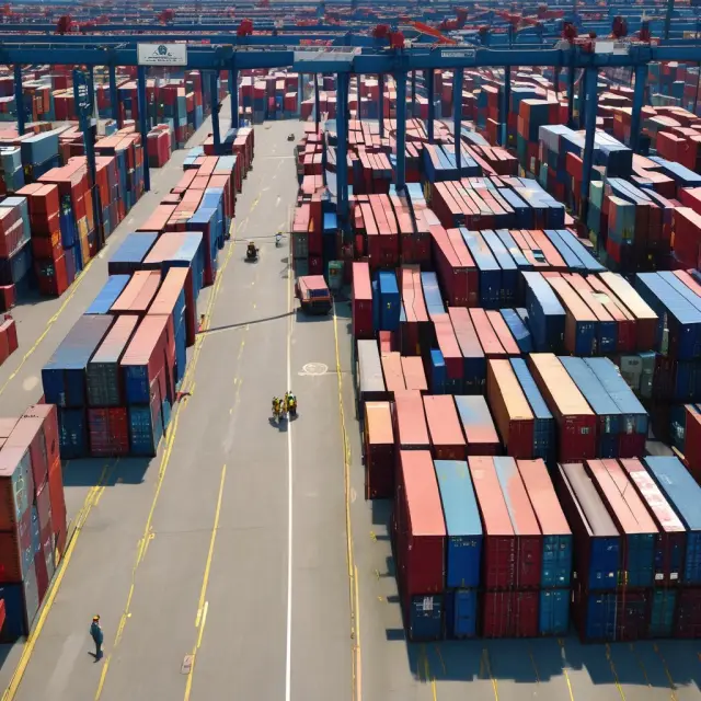 Global hands exchange an Ex Works container, symbolizing the transfer of responsibility from seller to buyer in international transactions.