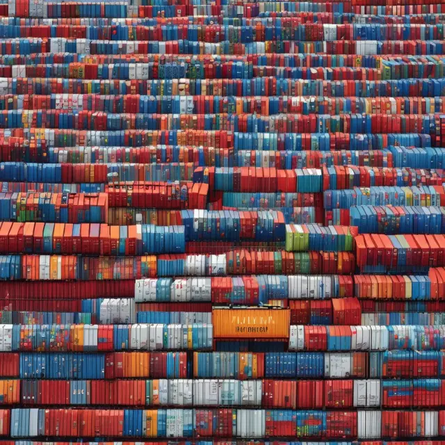 A balance with three scales representing Ex Works, Free on Board, and Free Carrier in international trade. Each scale bears symbols illustrating the respective costs, risks, and logistics involved.