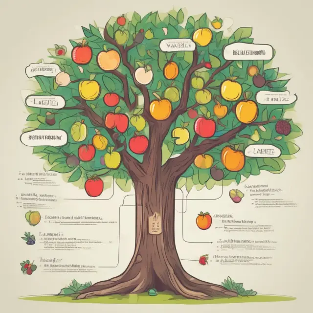 An image depicting a lending tree with branches growing different types of facility fruits representing overdraft services, business lines of credit, term loans, and letters of credit
