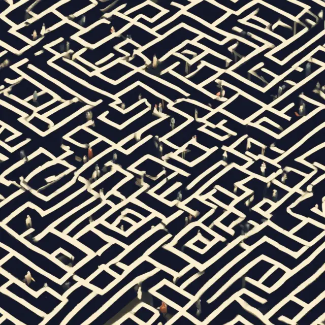 Consumer navigating a labyrinth of credit challenges: Unauthorized Users & Chargeback Exceptions.